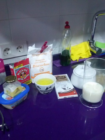 Para El Bizcocho de Chocolate Blanco